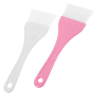 2pcs Large Body Brush Set Soft Bristle Applicator for Lotion Cream and Beauty Masks for Skincare and Tanning Fluffy Powder Brush in White and Pink