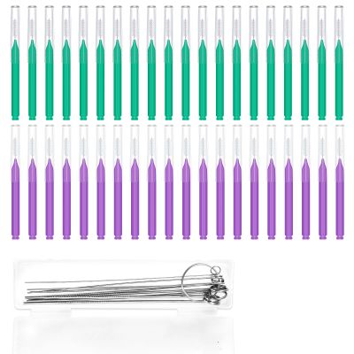 50pcs Shower Head Cleaner Tools, Multi-Size Shower Head Cleaning Brushes Showerhead Cleaner Picks for Anti-Clogging Bathroom Nozzle Small Holes & Tight Gaps(Green, Purple)
