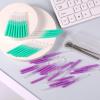 50pcs Shower Head Cleaner Tools, Multi-Size Shower Head Cleaning Brushes Showerhead Cleaner Picks for Anti-Clogging Bathroom Nozzle Small Holes & Tight Gaps(Green, Purple) view 3