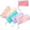6Pcs Random Color Exfoliating Mesh Soap Pouch Bubble Foam Net Bag for Body Facial Cleaning Tool, for Shower Saver Pouch Drawstring Foaming Net Soap Bag Used Repeatedly Easy to Store Cleansers view 1