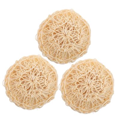 3pcs Round Shower Balls Natural Sisal Body Scrubbers for Gentle Exfoliation Convenient Bath Cleaning Balls for Daily Use for Comfortable Bathing