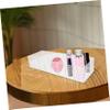 ABOOFAN Transparent Makeup Storage Box with Removable Dividers Compact Desktop Organizer for Eyeshadow Blusher and Pallets Space Saving Vanity Cosmetic Display Case for Bathroom and Work view 2