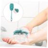 4pcs Long Handle Shower Brush Set Bath Balls Loofahs Shower Bath Body Scrubbers Sponge for Cleaning view 2