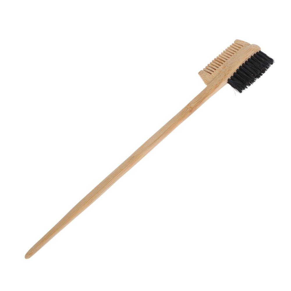 Baluue Double Head Eyebrow Brush with Comb Portable Cosmetic Tool for Eyelash Grooming Eyebrow Styling and Temple Detailing Gentle Double Sided Design for Smooth Edges and Comfortable