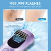 Laser Hair Removal for Women and Men - Permanent Painless Ice Cooling IPL Device Remover Machine with Shaver, Goggles, 999,999 Flashes for Body and Face, Corded - Purple view 4