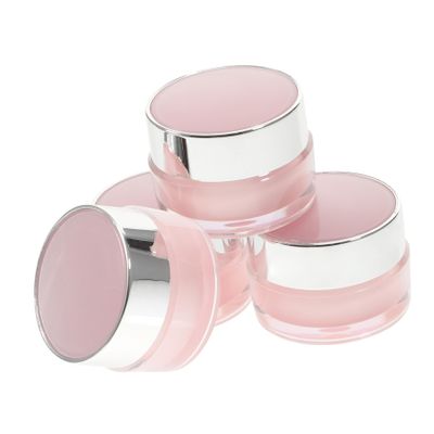 VICASKY 4Pcs Travel Cream Jars Refillable Round Lotion Containers Lightweight Skincare Bottles for Cosmetics Moisturizer and Makeup Storage