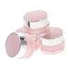 VICASKY 4Pcs Travel Cream Jars Refillable Round Lotion Containers Lightweight Skincare Bottles for Cosmetics Moisturizer and Makeup Storage view 1