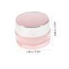 VICASKY 4Pcs Travel Cream Jars Refillable Round Lotion Containers Lightweight Skincare Bottles for Cosmetics Moisturizer and Makeup Storage view 2