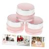 VICASKY 4Pcs Travel Cream Jars Refillable Round Lotion Containers Lightweight Skincare Bottles for Cosmetics Moisturizer and Makeup Storage view 3