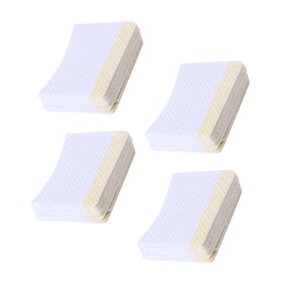 DECHOUS 160pcs Arc Shaped Eyelash Cream Cleaning Cushions Comfortable No Lint Makeup Remover Pads for Salon and Personal Use Portable Soft Eyelash Cosmetics Removal Pads