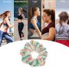 GregTins Tropical Pineapple Flower Women's Hair Scrunchies Elastic Hair Bands Fashion Ponytail Ties Dreadlock Accessories view 3