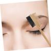 FRCOLOR Double Ended Eyebrow Brush with Handle Dual Sided Eyebrow Comb for Precise Shaping and Grooming Natural Material Tool for Makeup and Eyelash Separation Gift Ready for Women and view 2