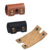 ArrErr 2 Pack Safety Razor Head Protecting Leather Cover Protective Travel Case with Snap Buttons Safety Razor Blade Guard Protector for Double Edge Safety Razor Single Blade Razors view 3