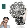 2026 New Ultra Head Shaver, 9D Floating Head Shavers, 6-in-1 Detachable Head Razor with Intelligent LED Display, IPX7 Waterproof, Rechargeable Cordless, Wet & Dry (A) view 1