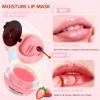 9 PCS Bee Lip Balm Honey Pot, Honey Lip Balm Bulk, Moisturising Sleep Lip Mask Overnight with Sticks, Exfoliating Prevention Dry and Crack Lip Scrubs,Reduce Lip Lines view 3