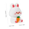 FOMIYES Small Handheld Cartoon Pencil Sharpener for Eyebrow and Cosmetic Pencils Cute Bunny Design Safe for Quick and Efficient Sharpening for Office and Desktop Decor view 2