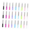 Baluue 27pcs Stainless Steel Nail Files Manicure Nail Buffer Home Salon Use and Chip Removal Random Color view 1