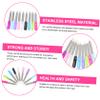 Baluue 27pcs Stainless Steel Nail Files Manicure Nail Buffer Home Salon Use and Chip Removal Random Color view 3