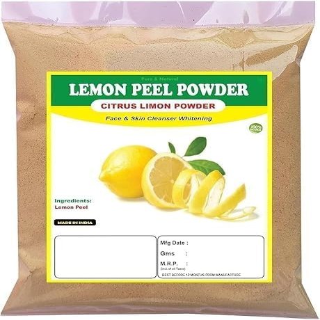 Lemon Peel Powder 400Gm Citrus Limon | With Vitamin C 100% Natural & Chemical Free Face & Hair Pack Natural Skin Cleanser Defence from Tan & Oily Skin