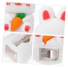 PartyKindom Cute Handheld Pencil Sharpener for Eyebrow and Pencils Cartoon Bunny Design Easy to Use Material Compact for Home and view 4