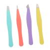 Beaupretty 4Pcs Eyebrow Clips Lightweight Brow Hair Tweezers for Precise Hair Removal and Eyelash Application Portable Beauty Tool for Women view 1