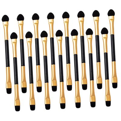 OUNONA 15Pcs Double Sided Eyeshadow Applicators Portable Makeup Brushes for Women Lightweight Eye Shadow Sticks for Travel Parties Daily Use