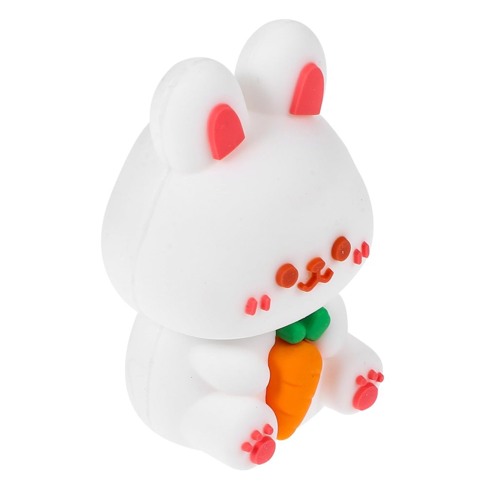 Beaupretty Cute Bunny Pencil Sharpener for Eyebrow and Art Pencils Small Portable Decorative Sharpener with Smooth Precise Pointing Easy to Use for Home and School
