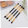 Healifty 15Pcs Dual Ended Eyeshadow Applicator Sticks Portable Eye Makeup Brush with Soft Tips for Precise Blending and Easy the Go Use view 2