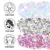 Face Body Glitter Set for Women and Kids, White Silver Pink Holographic Mermaid Sequins Chunky Glitter Makeup for Festival Rave Outfits Accessories, Sport, Wedding Season, Valentine's Day view 4