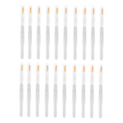 Baluue 20pcs Disposable Crystal Lip Brushes with Plastic Handles Makeup Applicators for Lipstick Lip Mask and Concealer Sturdy and Convenient Beauty Tools for Parties and Daily Use
