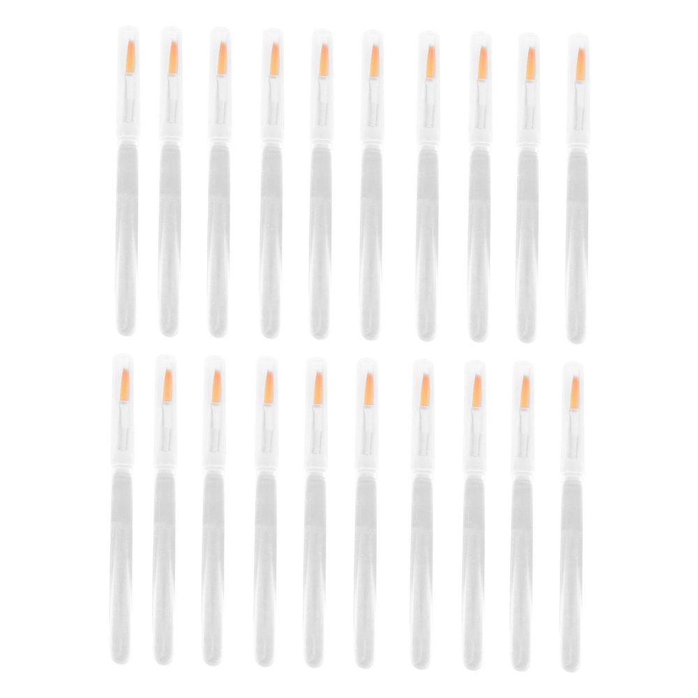 Baluue 20pcs Disposable Crystal Lip Brushes with Plastic Handles Makeup Applicators for Lipstick Lip Mask and Concealer Sturdy and Convenient Beauty Tools for Parties and Daily Use