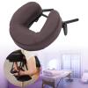 Fhtdhm Massage Bed Face Cradle Headrest Face Pillow Stable Support Holder for SPA Bed, Coffee Brown view 2