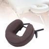 Fhtdhm Massage Bed Face Cradle Headrest Face Pillow Stable Support Holder for SPA Bed, Coffee Brown view 3