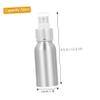 Wakauto 2pcs 50ml Spray Mister Bottles for Water and Hair, Silver view 2