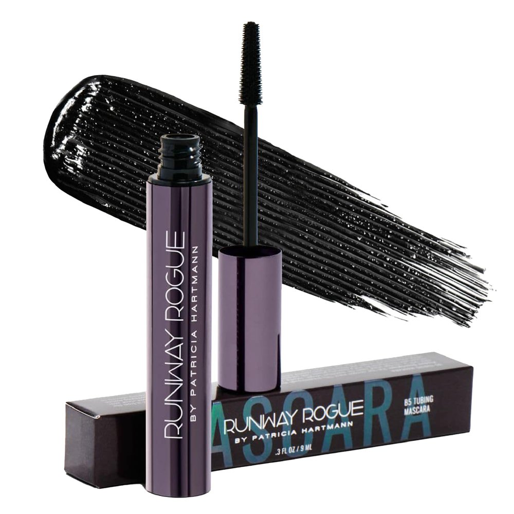 Runway Rogue B5 Tubing Mascara, Clump-Free, Smudge-Free, Lash-Lengthening Formula for Dramatic Eyes, Glossy Black
