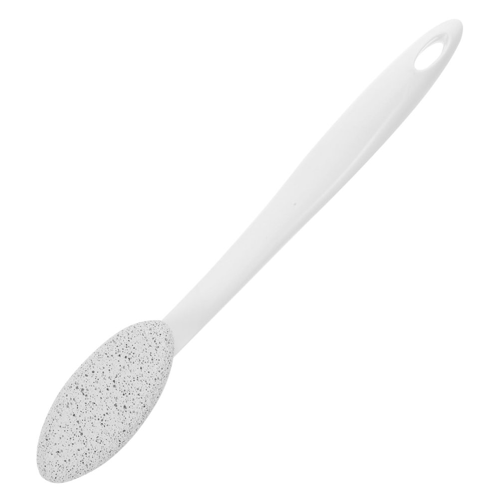 Vaguelly Pumice Foot File Long Handle Callus Remover Ergonomic Dead Skin Scrubber for Feet Pedicure Tool Exfoliator for Smooth Heels