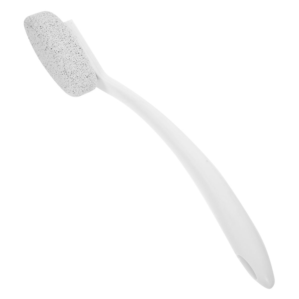 Healifty Long Handle Pumice Foot File Callus Remover Tool for Dead Skin Exfoliating and Dry Skin Removal Pedicure Scrubber for Feet Care and Heel Smoothing Reusable and Easy to Use