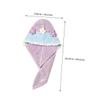 Baluue Quick Dry Coral Fleece Hair Towel Cap for Women Soft Absorbent Shower Hair Drying Hat with Cute Flower Design Comfortable Lightweight Bath Wrap for Fast Moisture Absorption Multi view 2