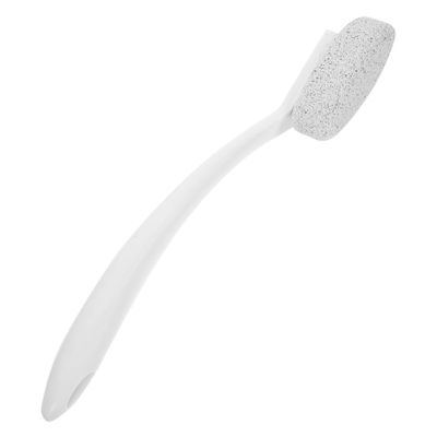 Beavorty Long Handle Foot File Callus Remover for Feet Portable Pumice Scrubber for Dry Skin Reusable Pedicure Tool for Smooth Heel and Hard Skin Removal Easy to Use and Store