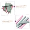Beaupretty 12pcs Nail Grinding Tools Manicure Polishing Strips for Nail Salon Use in Pink and Dark Green view 3