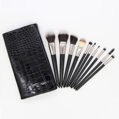 10 Pieces of Makeup Brush Set Powder Eye Shadow Brush Soft Hair Beauty Tools(D)