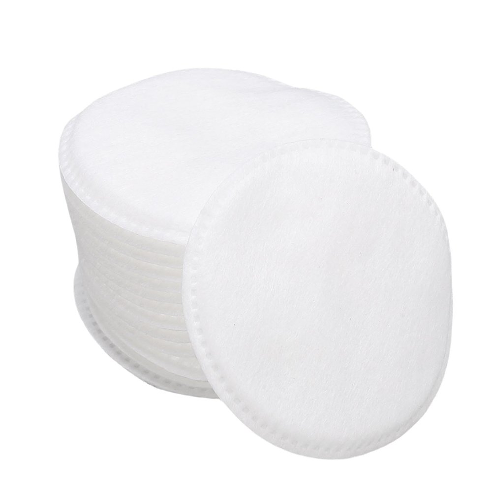 Pongnas Cotton Rounds Makeup Remover Pads 3 Layer Soft Plant Fiber No Lint for Toner Application and Makeup Removal with Tightly Pressed Design (100 Pieces)