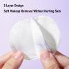 Pongnas Cotton Rounds Makeup Remover Pads 3 Layer Soft Plant Fiber No Lint for Toner Application and Makeup Removal with Tightly Pressed Design (100 Pieces) view 2