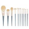 10pcs Bridge Makeup Brush Set Loose Powder Brush Eyeshadow Brush Foundation Brush Soft Hair view 1