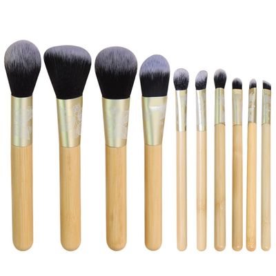 10 Pieces of Makeup Brush Set Carving Pattern Powder Powder Blusher Eye Shadow Beauty Brush Tool