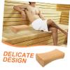 OUNONA Simulated Rattan Sauna Pillow Large Breathable Neck Cushion for Steam Rooms and Bathtubs Plastic Material Neck Rest for Summer Bed Support and Relief view 3