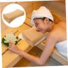OUNONA Simulated Rattan Sauna Pillow Large Breathable Neck Cushion for Steam Rooms and Bathtubs Plastic Material Neck Rest for Summer Bed Support and Relief view 4