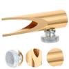 Baluue Manual Dual Edge Eyebrow Pencil Sharpener for Makeup and Eyeliner Pencils Thickness Portable Wooden Design for Students and Gold Metal U Shaped Slot Tool view 3