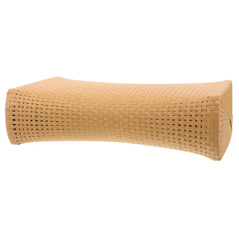 Baluue Ergonomic Simulated Rattan Sauna Pillow for Seniors Breathable Neck Rest for Steam Relaxation Plastic Material Side Sleeping Support for Comfortable Spa Experience