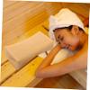 Ipetboom Ergonomic Simulated Rattan Woven Pillow for Elderly Neck and Lumbar Support Large Breathable Sauna Cushion for Bath and Steam Rooms Handmade Household Cervical Rest Cushion view 3